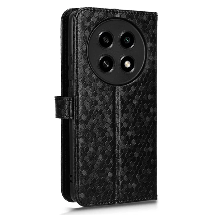 PU Leather Flip Cover for Oppo A2 Pro 5G Case Shockproof Wallet Cell Phone Case - Black