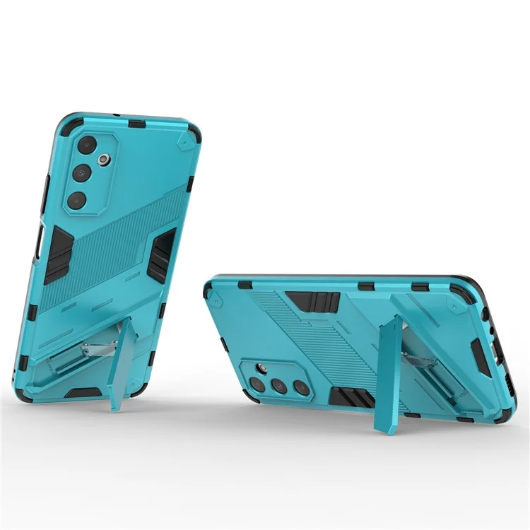Per Samsung Galaxy A05s 4G Case Anti-scratch PC+TPU Phone Cover con Supporto - Baby Blue