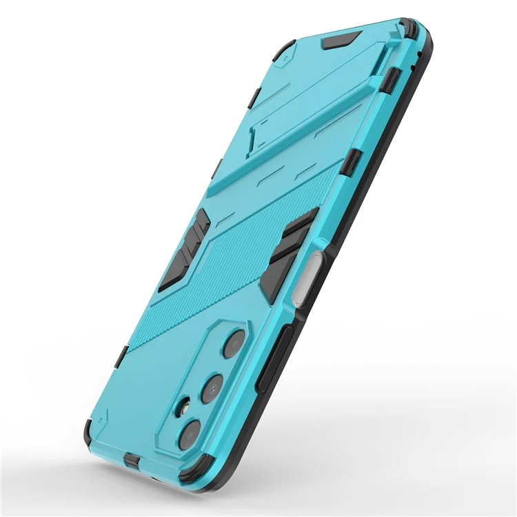Per Samsung Galaxy A05s 4G Case Anti-scratch PC+TPU Phone Cover con Supporto - Baby Blue