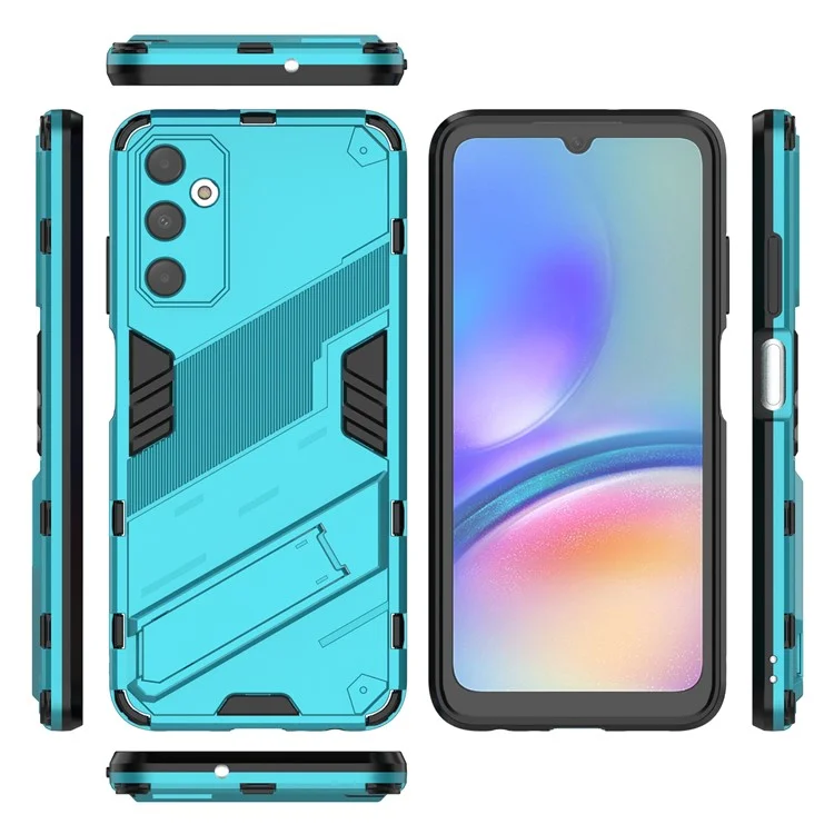 Per Samsung Galaxy A05s 4G Case Anti-scratch PC+TPU Phone Cover con Supporto - Baby Blue