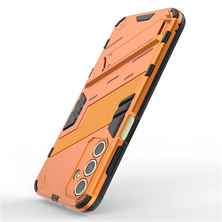 Pour Samsung Galaxy A15 4G Case Résistant aux rayures PC + TPU Support de téléphone intelligent - Orange
