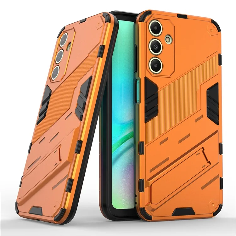 Pour Samsung Galaxy A15 4G Case Résistant aux rayures PC + TPU Support de téléphone intelligent - Orange