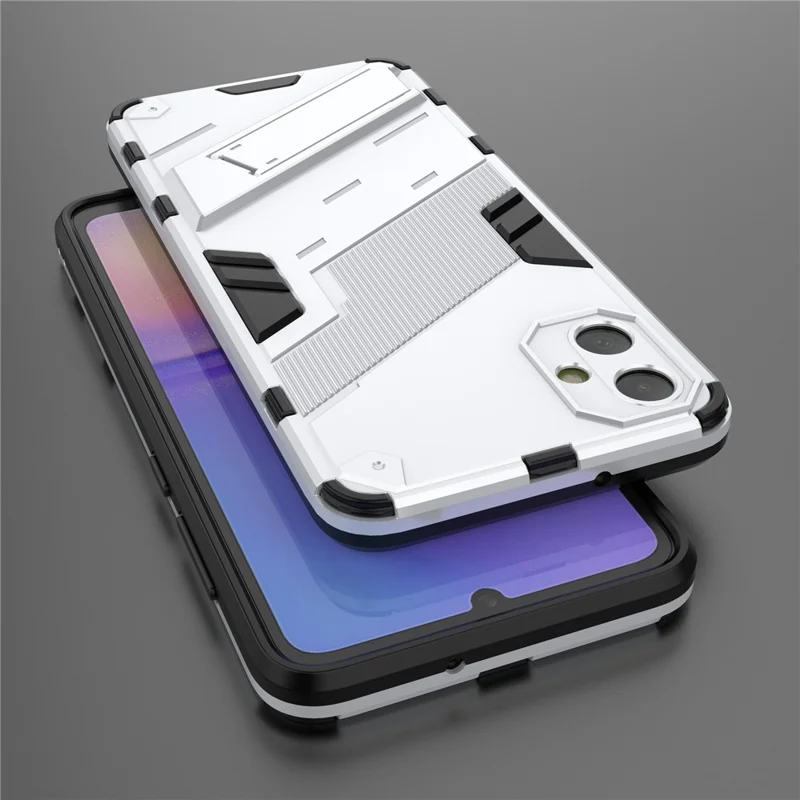 For Samsung Galaxy A05 4G Case Kickstand Protective Phone Cover - White