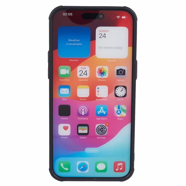 Для iPhone 15 Pro Max Магнитный чехол ПУ кожа+ТПУ Чехол для телефона Совместимый с MagSafe Charger - Зеленый