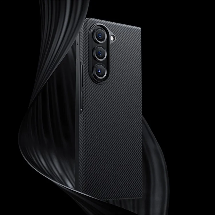 BENKS para Samsung Galaxy Z Fold5 5G Funda de fibra de carbono Funda magnética para teléfono