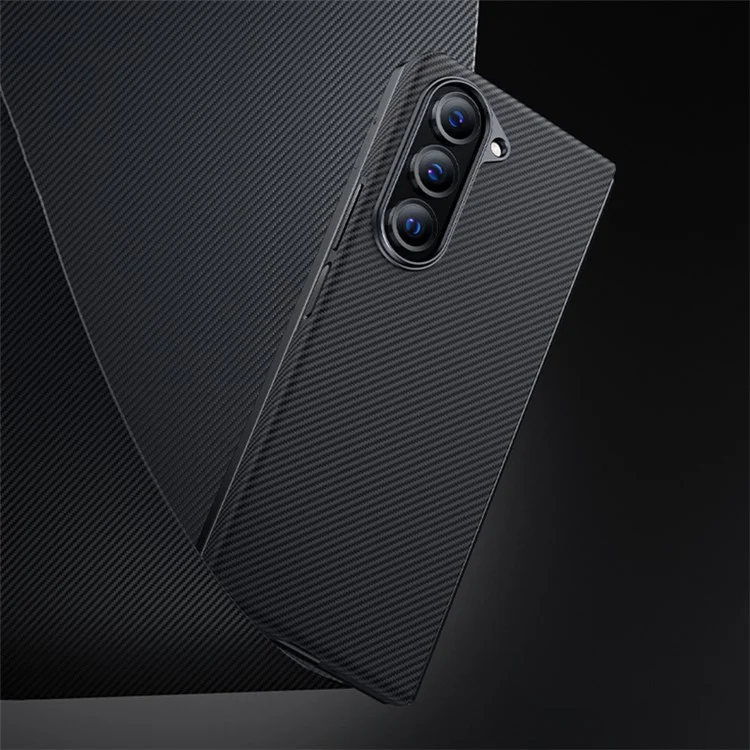 BENKS para Samsung Galaxy Z Fold5 5G Funda de fibra de carbono Funda magnética para teléfono