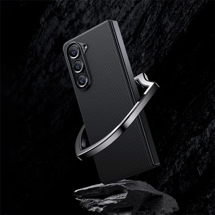 BENKS para Samsung Galaxy Z Fold5 5G Funda de fibra de carbono Funda magnética para teléfono