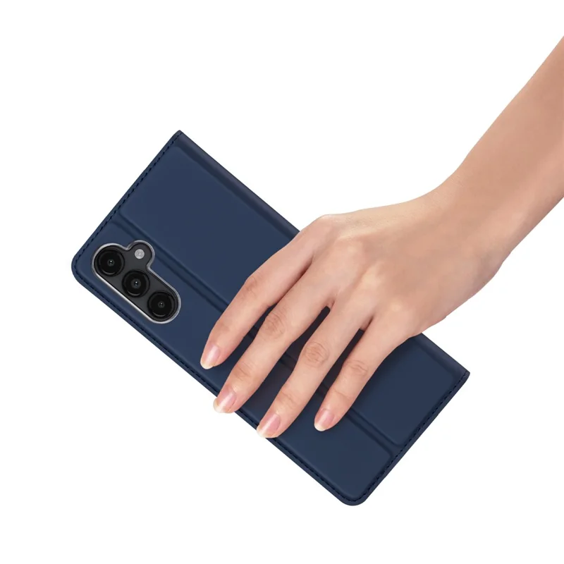 DUX DUCIS Skin Pro Series Per Samsung Galaxy A15 5G / 4G Custodia in Pelle PU Flip Stand Cover Telefono - Blu