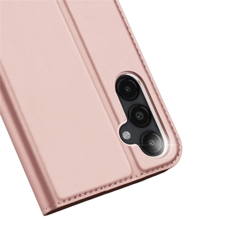 DUX DUCIS Skin Pro Series For Samsung Galaxy A15 5G / 4G Case PU Leather Stand Flip Phone Cover - Pink