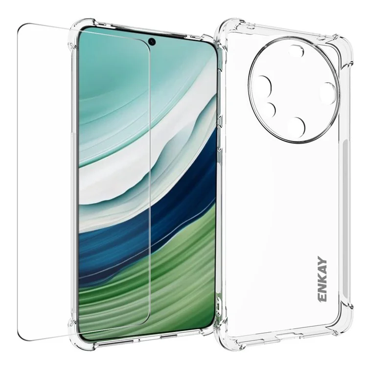 ENKAY HAT PRINCE для чехла Huawei Mate 60 TPU с прозрачной крышкой и защитной пленкой для экрана