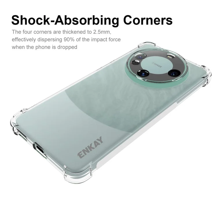 ENKAY HAT PRINCE для чехла Huawei Mate 60 TPU с прозрачной крышкой и защитной пленкой для экрана