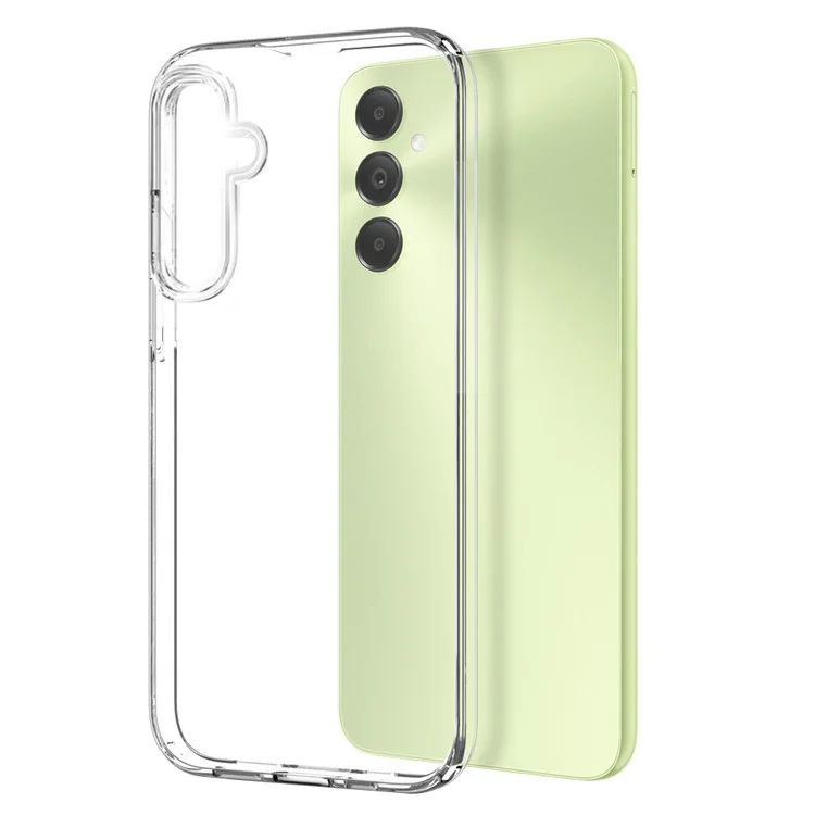 NORTHJO For Samsung Galaxy A05s 4G Case TPU Clear Phone Cover with Tempered Glass Film - Transparent