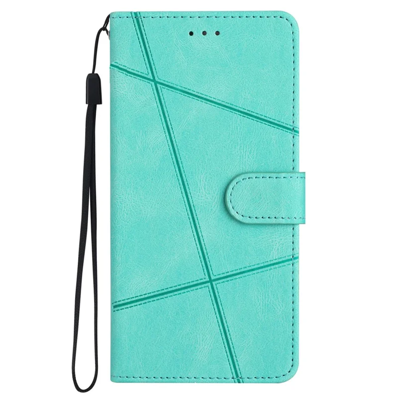 Para Samsung Galaxy S24 Case PU Leather Wallet Imprinted Phone Cover - Verde