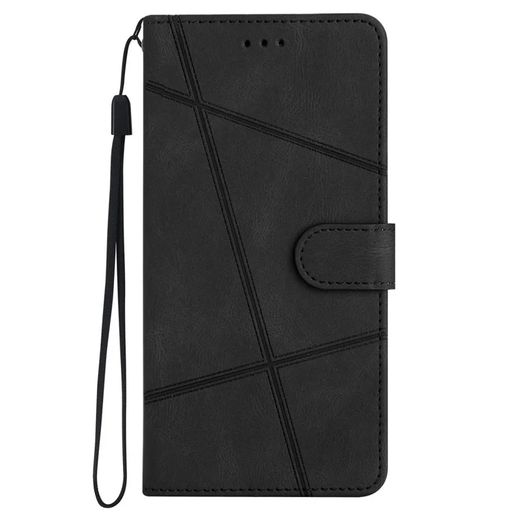 For Samsung Galaxy S24 Ultra Case Crazy Horse Texture Phone Wallet Cover - Black