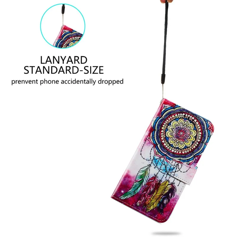 Per Samsung Galaxy S24+ Custodia Case Stampa Motivo PU Pelle Portafoglio Custodia Telefono - Acchiappasogni