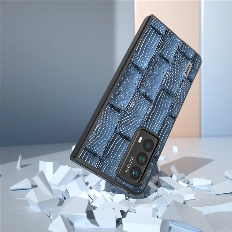 ABEEL Pour Honor Magic Vs2 5G Étui Texture Mahjong Étui de protection pour téléphone - Bleu