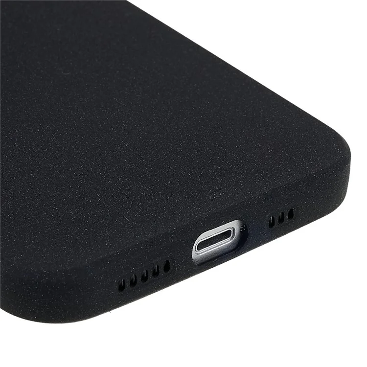 Für iPhone 15 Plus Case TPU Anti-Scratch Double-Sided Matte Phone Protector - Schwarz