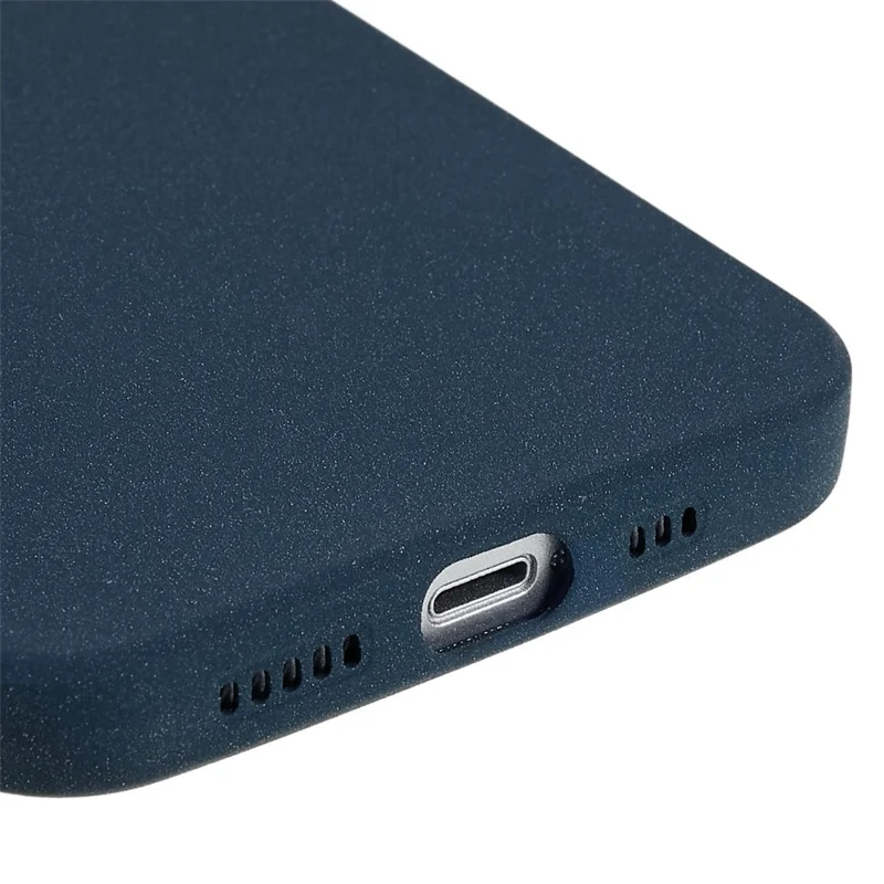 For iPhone 15 Plus Case TPU Anti-scratch Double-Sided Matte Phone Protector - Navy Blue