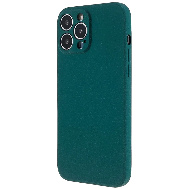 For iPhone 15 Pro Max Double-Sided Matte Phone Case TPU Shockproof Back Shell Cover - Green