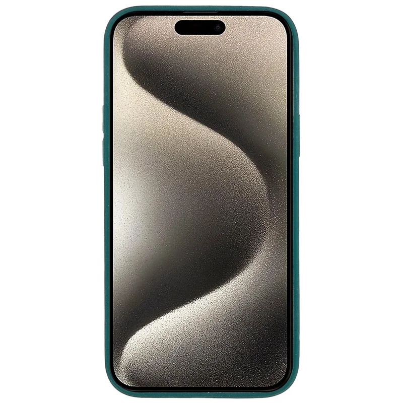 For iPhone 15 Pro Max Double-Sided Matte Phone Case TPU Shockproof Back Shell Cover - Green