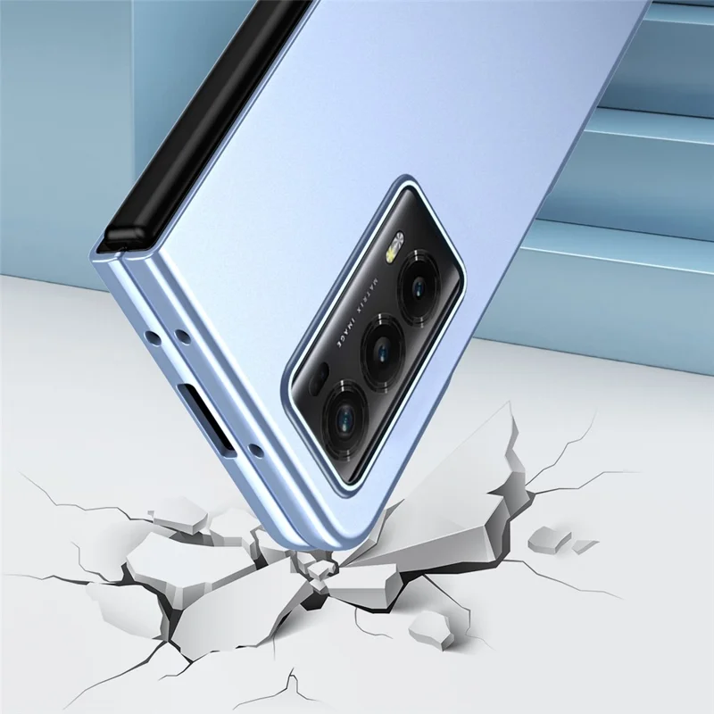 For Honor Magic Vs2 5G Case Hard PC Matte Phone Cover with Tempered Glass Film - Green