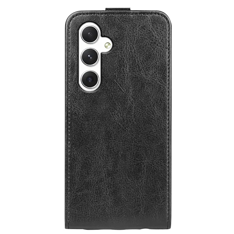 For Samsung Galaxy S24 Case Vertical Flip Leather Card Slot Phone Cover - Black