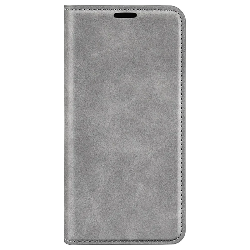 Für Samsung Galaxy S24+ Case Skin-touch Leder Wallet Handyhülle - Grau