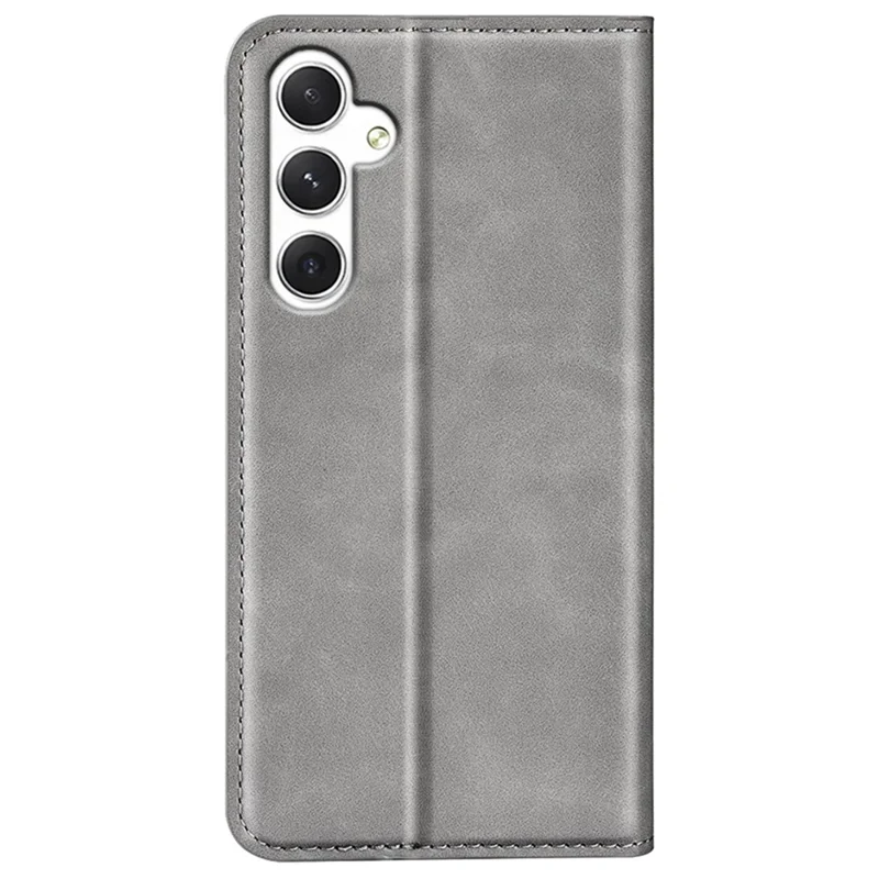 Für Samsung Galaxy S24+ Case Skin-touch Leder Wallet Handyhülle - Grau