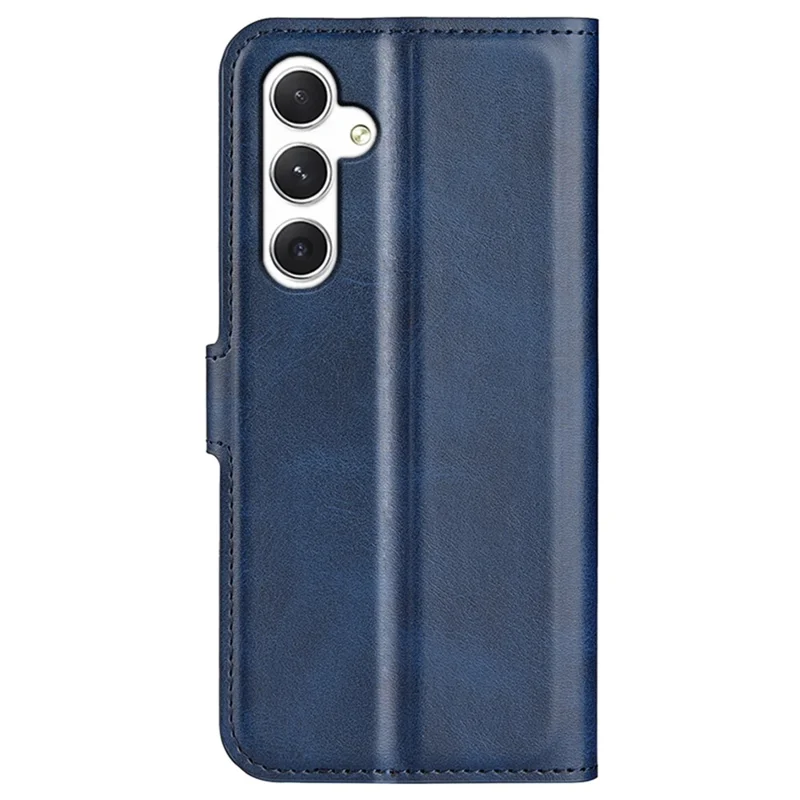Para Samsung Galaxy S24+ Capa Flip Stand Carteira de Couro PU Cobertura de Telefone - Azul