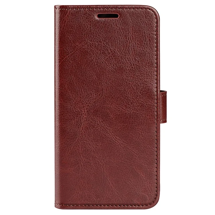Pour Samsung Galaxy S24+ Étui Crazy Horse Texture Magnetic Flip Phone Cover - Brun