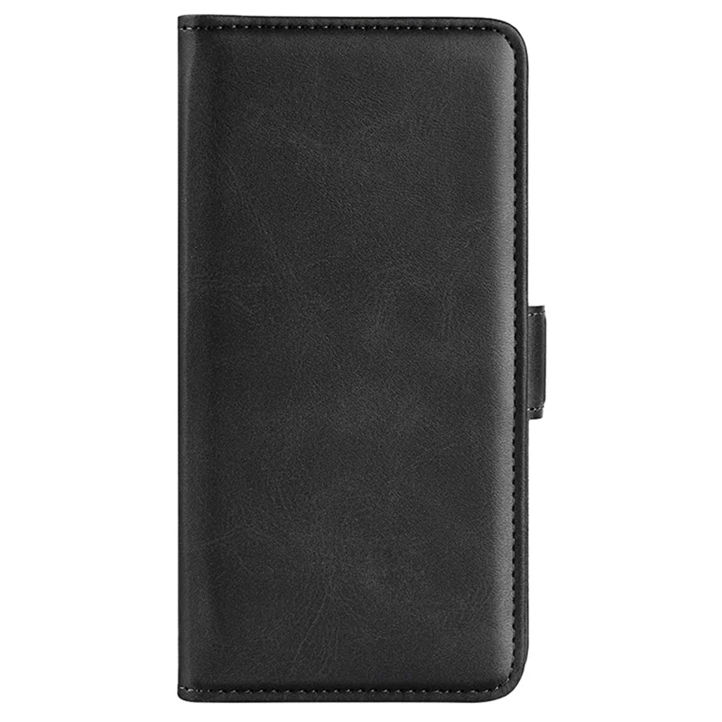 Fodral till Samsung Galaxy S24+ med dubbla magnetiska spännen, PU-läder, svart
