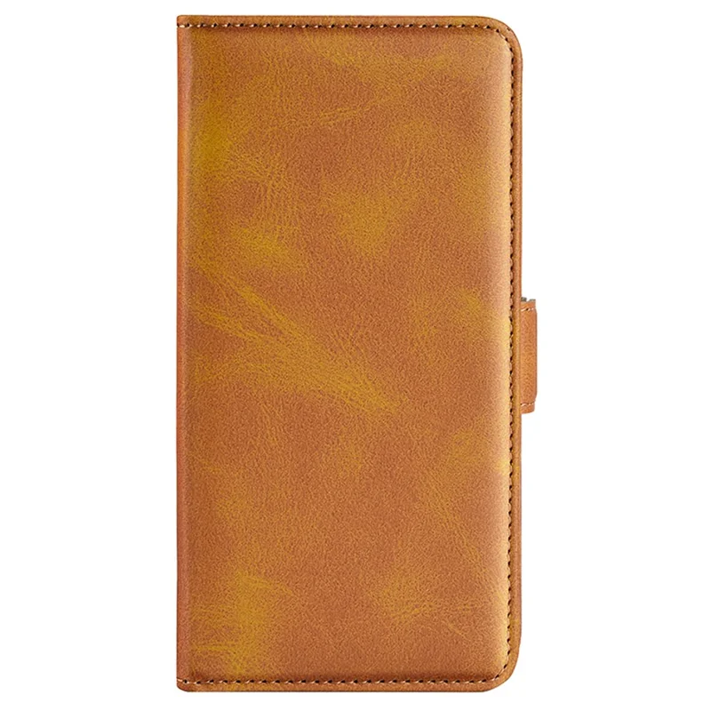 Coque pour Samsung Galaxy S24+ Dual Magnetic Clasp Folio PU Leather Phone Cover - Jaune