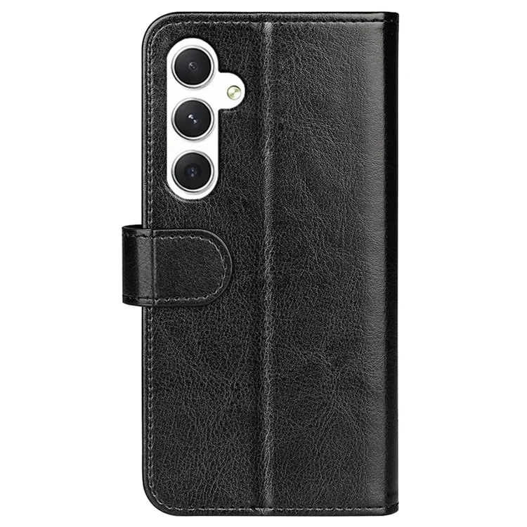 Чехол-книжка с кожаным покрытием PU для Samsung Galaxy S24 - черный