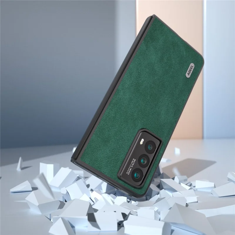 ABEEL For Honor Magic Vs2 5G Case PU Leather + PC Folding Phone Cover - Green