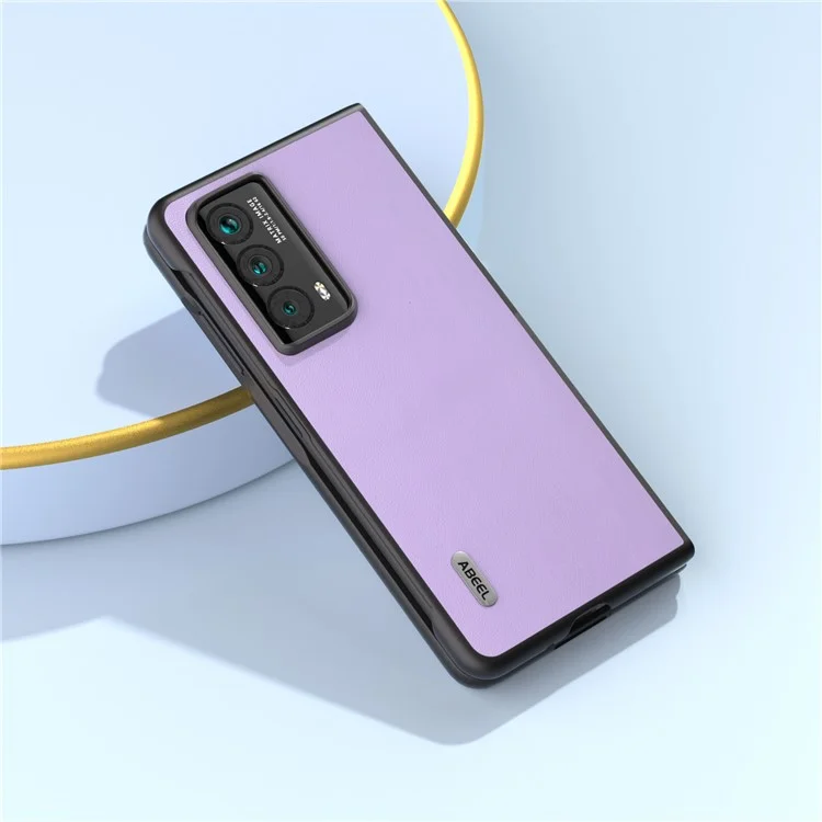 ABEEL For Honor Magic Vs2 5G Case PU Leather Coated PC Folding Phone Cover - Purple