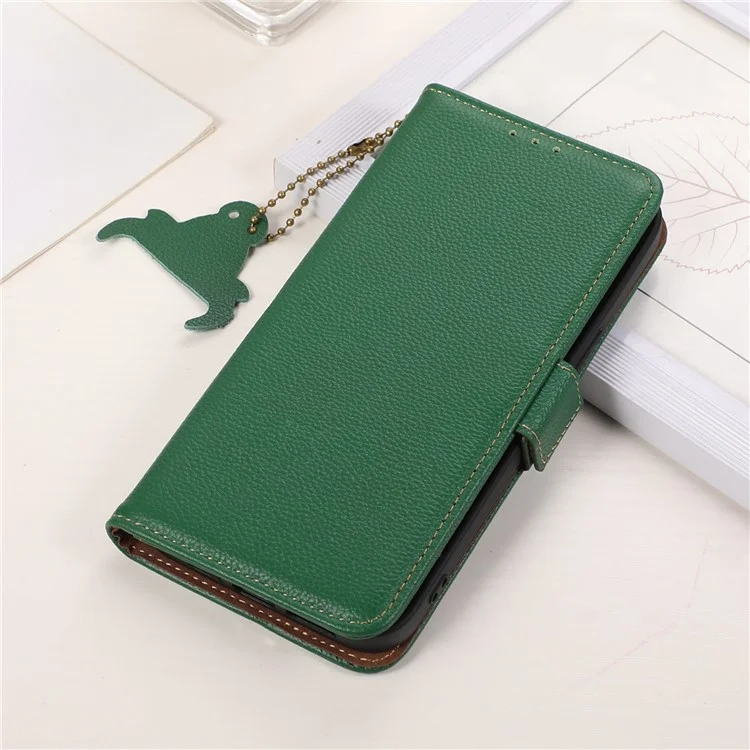 For Honor X9b 5G / Magic6 Lite 5G Case RFID Blocking Wallet Phone Stand Cover - Green