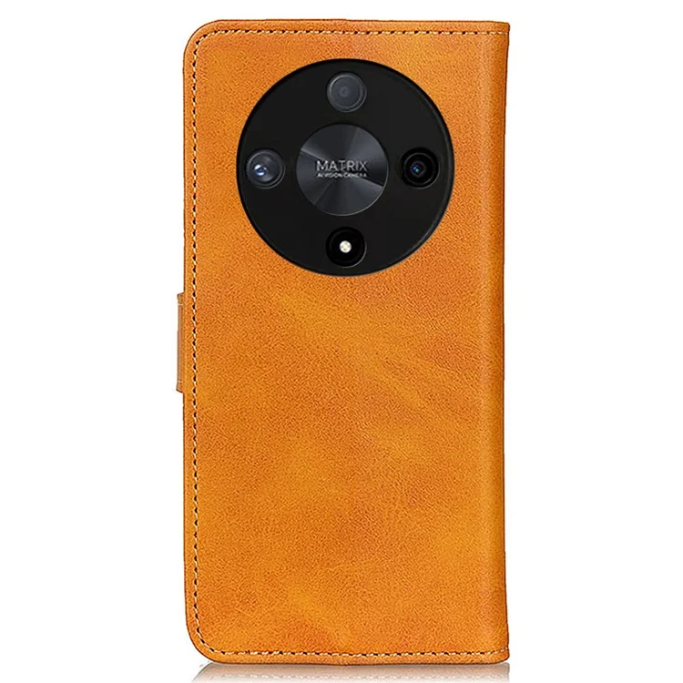 For Honor X9b 5G / Magic6 Lite 5G Case Cowhide Texture PU Leather Phone Cover - Marrón