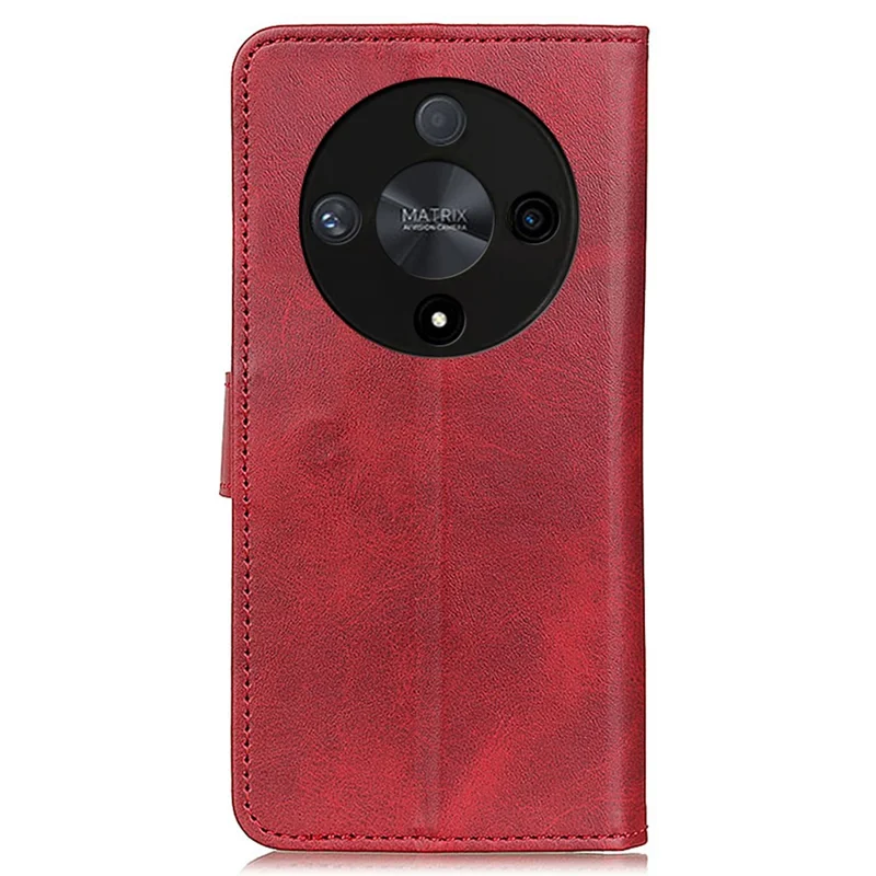 Til Honor X9b 5G / Magic6 Lite 5G Etui Kødhudstekstur PU Læder Telefondæksel - Rød