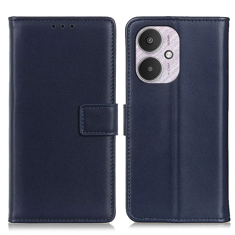 Для Xiaomi Redmi 13C 4G / 13C 5G / Poco C65 4G / Poco M6 5G / 13R 5G Чехол-бумажник с полной защитой из искусственной кожи - синий