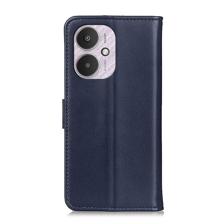 Для Xiaomi Redmi 13C 4G / 13C 5G / Poco C65 4G / Poco M6 5G / 13R 5G Чехол-бумажник с полной защитой из искусственной кожи - синий
