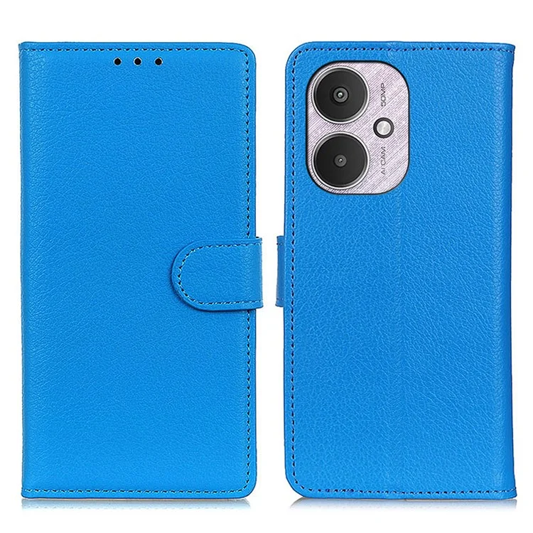 Для Xiaomi Redmi 13C 4G / 13C 5G / Poco C65 4G / Poco M6 5G / 13R 5G Чехол-бумажник с защитой от падения - Синий