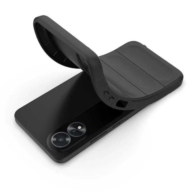 Funda Oppo A38 4G a prueba de golpes Cubierta de teléfono TPU resistente - Negro