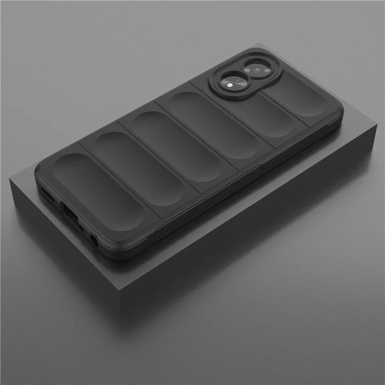 Funda Oppo A38 4G a prueba de golpes Cubierta de teléfono TPU resistente - Negro