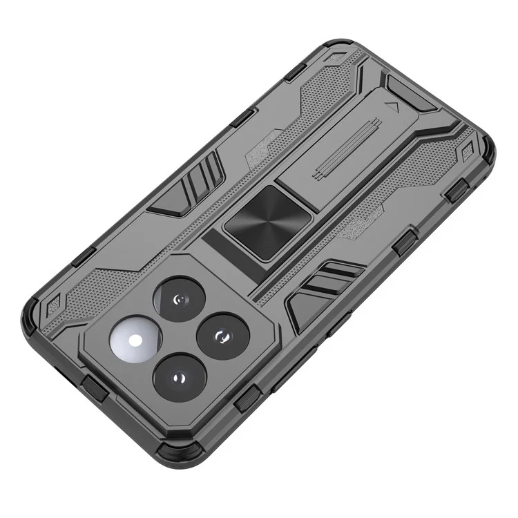 Per Xiaomi 14 Pro Case Anti-scratch PC+TPU Kickstand Phone Back Cover - Nero
