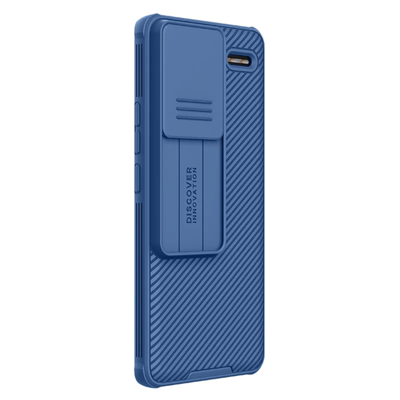 NILLKIN CamShield Pro Series For Xiaomi Redmi Note 13 Pro+ 5G Case PC+TPU Smart Phone Cover + Slide Camera Lid - Blue