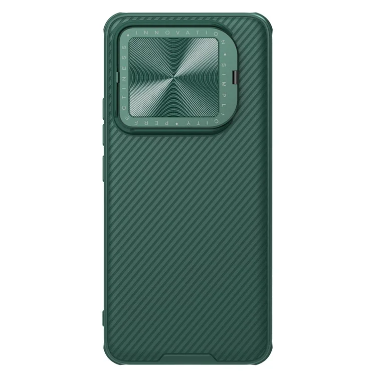 NILLKIN CamShield Prop Series for Xiaomi 14 Phone Case Lens Lid Anti-drop Kickstand Cover - Green