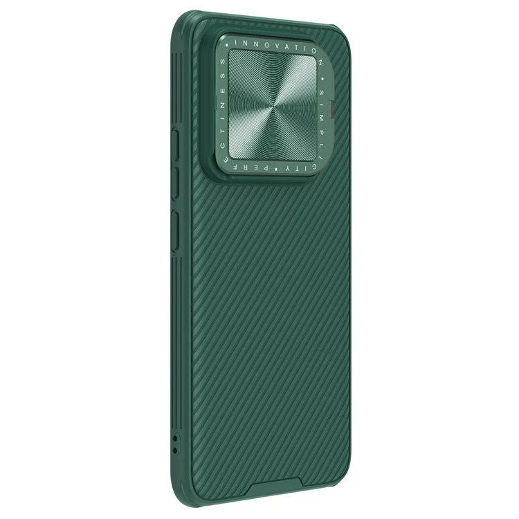 NILLKIN CamShield Prop Series for Xiaomi 14 Phone Case Lens Lid Anti-drop Kickstand Cover - Green