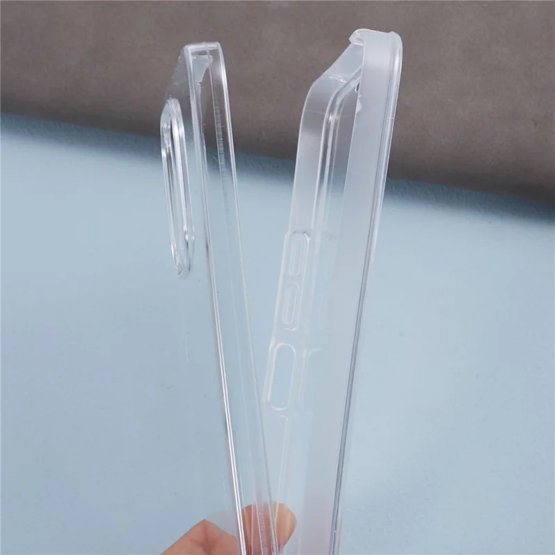 For Xiaomi Redmi 12 4G Clear Case TPU + Acrylic Cover with PET Screen Protector