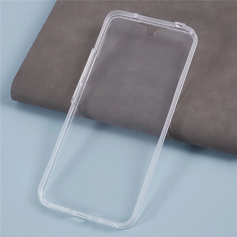For Xiaomi Redmi 12 4G Clear Case TPU + Acrylic Cover with PET Screen Protector