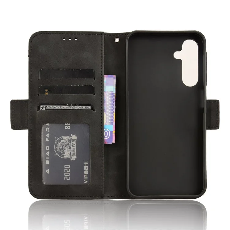 Per Samsung Galaxy A25 5G (Globale) (161,0 x 76,5 x 8,3 mm) Cellphone Case Antigraffio Portafoglio Custodia in Pelle con Supporto - Nero